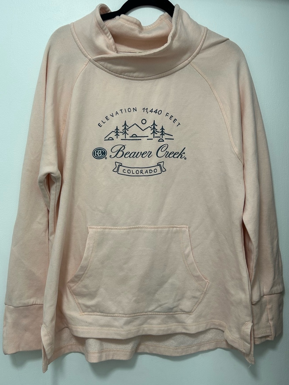Women's Peach Beaver Creek Colorado Pullover Hoodie